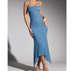 Oh Polly Blue Maxi Dress